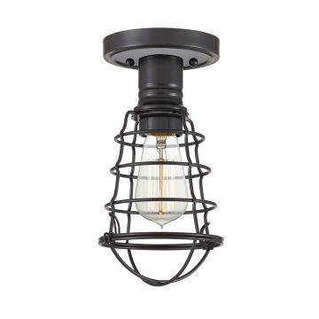 1 Light Semi-Flush - Oil Rubbed Bronze