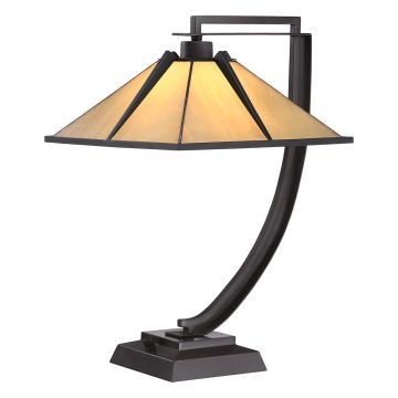 1 Light Table Lamp - Dark Brown