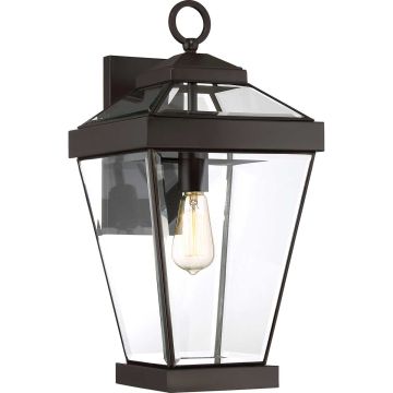 1 Light Large Wall Lantern - Dark Brown