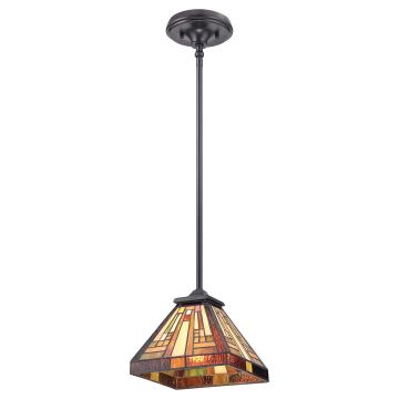 1 Light Rod Hung Mini Pendant - Grey Bronze