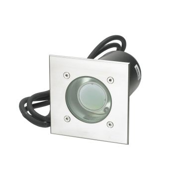 1 Light Square Inground Light - Stainless Steel