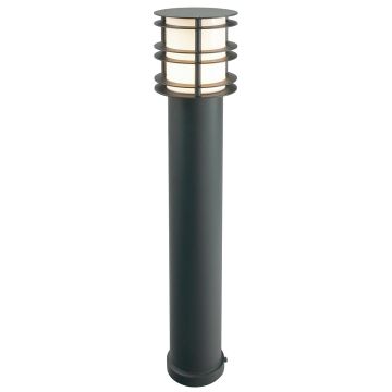 1 Light Large Bollard - Textured Black