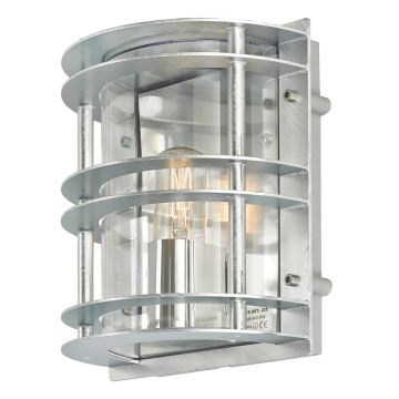 1 Light Flush Light - Galvanised