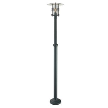 1 Light Grande Lamp Post - Textured Black