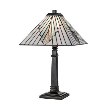 1 Light Large Table Lamp - Grey Bronze