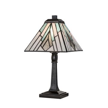 1 Light Medium Table Lamp - Grey Bronze