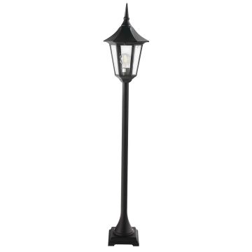 1 Light Medium Pillar - Textured Black