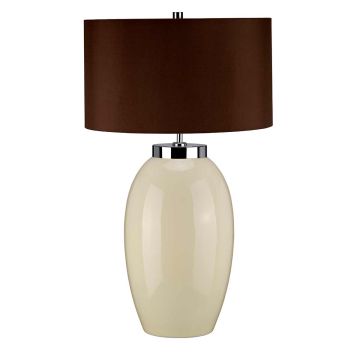 1 Light Large Table Lamp - Cream - Cream