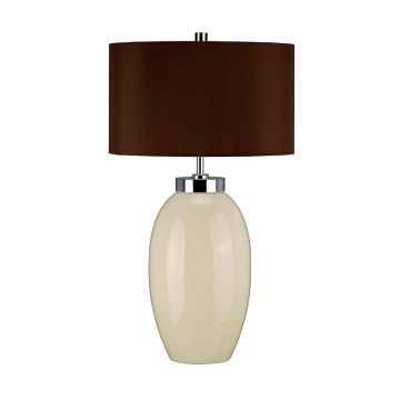 1 Light Small Table Lamp - Cream - Cream