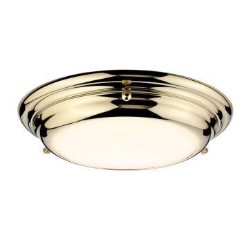 1 Light Mini Flush - Polished Brass