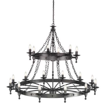 18 Light Chandelier - Graphite