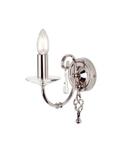 1 Light Wall Light - Polished Nickel