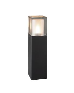 1 Light Medium Bollard - Textured Black