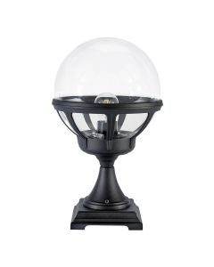 1 Light Pedestal - Textured Black