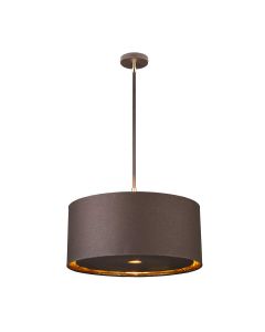 1 Light Pendant - Brown/Polished Brass