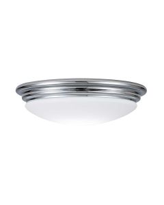 1 Light Flush - Polished Chrome