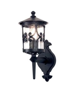 1 Light Wall Lantern - Textured Black