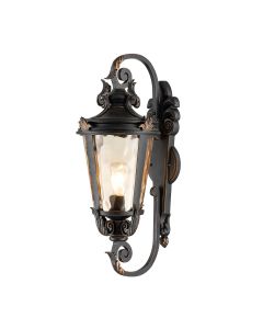 1 Light Large Wall Lantern - Weathered Bronze