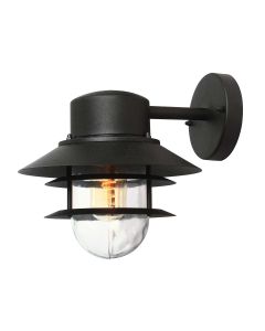 1 Light Wall Lantern - Textured Black