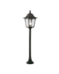 1 Light Pillar Lantern - Textured Black