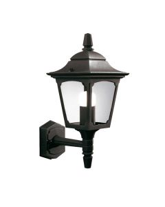 1 Light Mini Up Wall Lantern - Textured Black