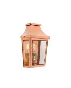 1 Light Small Half Lantern - Copper