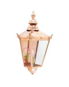 1 Light Large Half Lantern - Copper