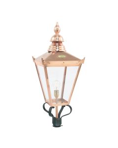 1 Light Grande Lamp Post Head Only - Copper