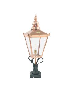 1 Light Grande Pedestal Lantern - Copper