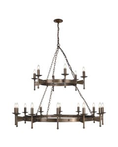 18 Light Chandelier - Burnished Bronze