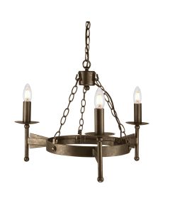 3 Light Chandelier - Burnished Bronze