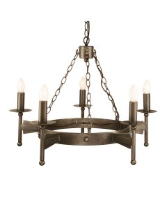 5 Light Chandelier - Burnished Bronze