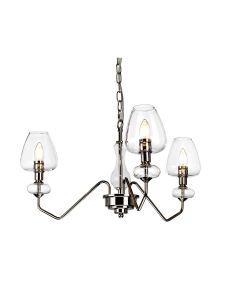 3 Light Pendant - Polished Nickel - Polished Nickel