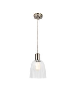 1 Light Pendant - Polished Nickel