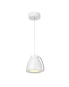 1 Light Small LED Pendant - White