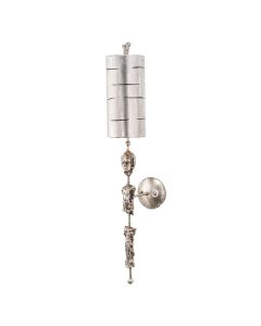 1 Light Wall Light - Silver - Silver Leaf