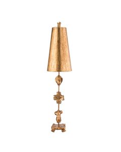 1 Light Table Lamp - Glazed Gold Leaf