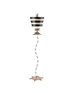 1 Light Floor Lamp - Black, Putty & Gold Leaf