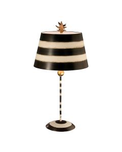 1 Light Table Lamp - Black, Putty & Gold Leaf