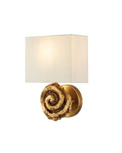 1 Light Large Wall Light - Gold Leaf