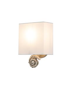 1 Light Small Wall Light - Bone White