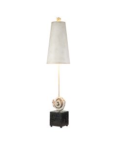 1 Light Table Lamp - Bone White And Black