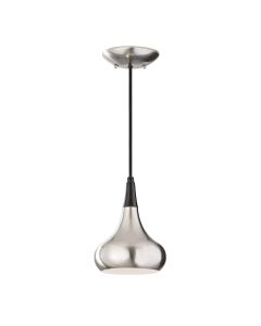 1 Light Mini Pendant - Brushed Steel