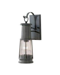 1 Light Wall Lantern - Matt Grey Patina