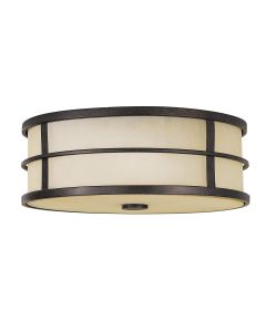 3 Light Flush - Black/Bronze Patina