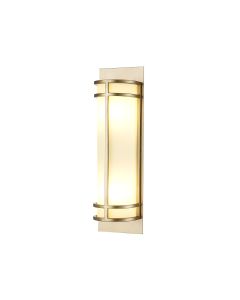 2 Light Wall Light - Painted Natural Brass