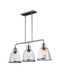 3 Light Island Light - Satin Nickel