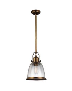 1 Light Medium Pendant - Dark Aged Brass