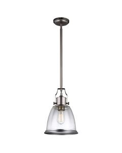 1 Light Medium Pendant - Satin Nickel