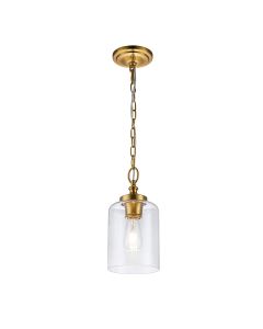 1 Light Pendant - Burnished Brass